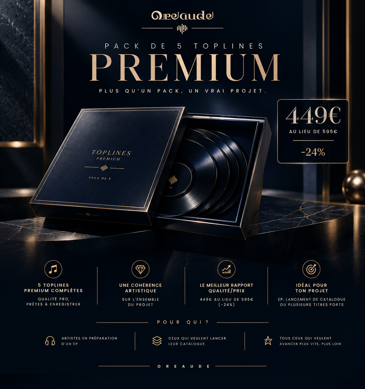 Pack 5 TOPLINES PREMIUM