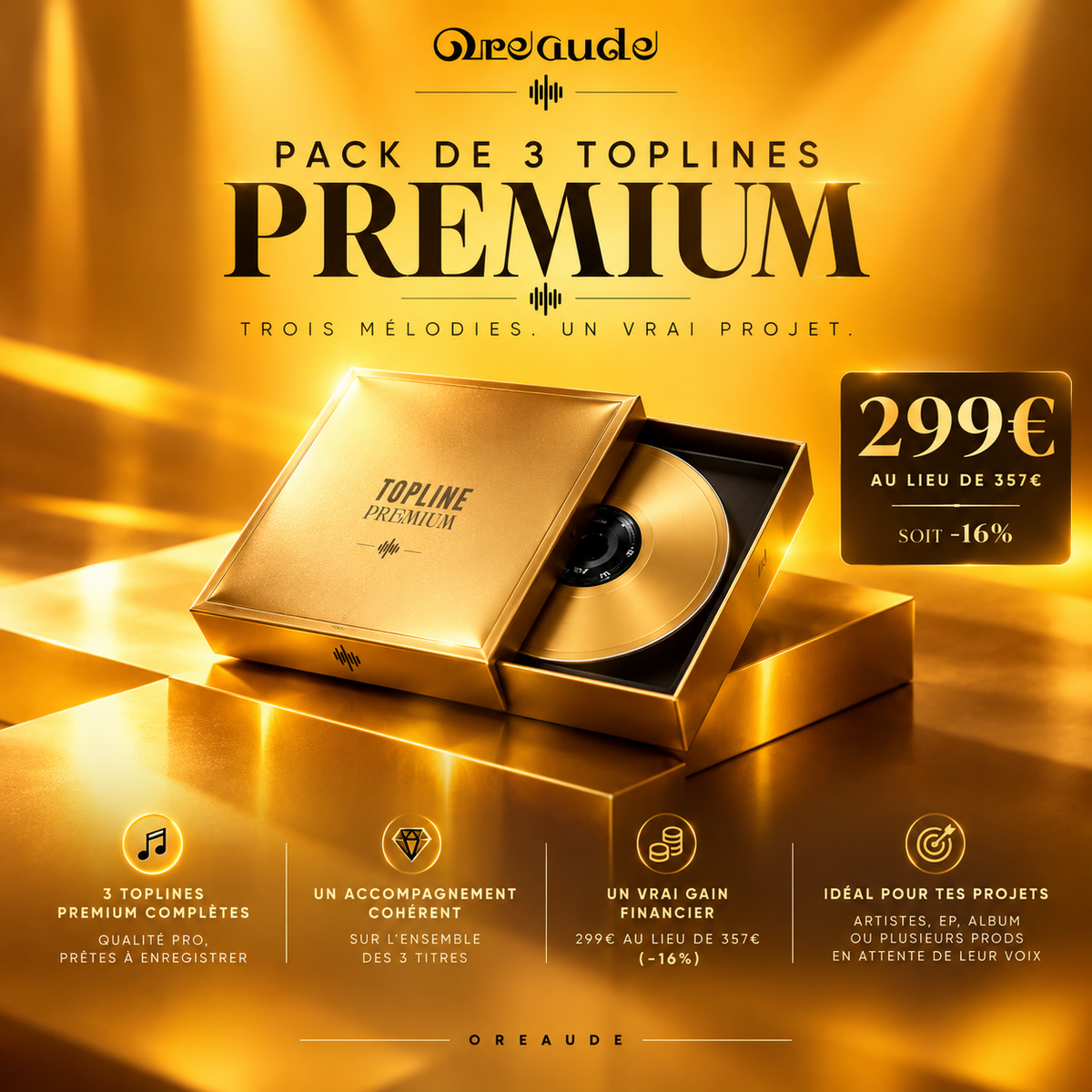 Pack 3 TOPLINES PREMIUM
