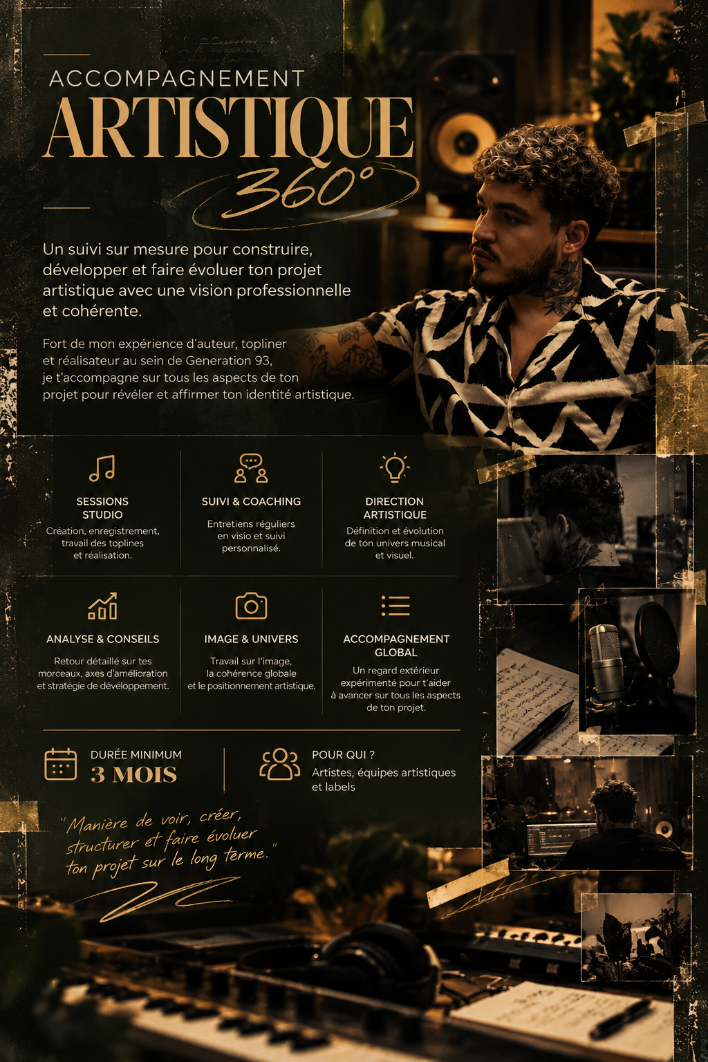 ACCOMPAGNEMENT ARTISTIQUE 360°